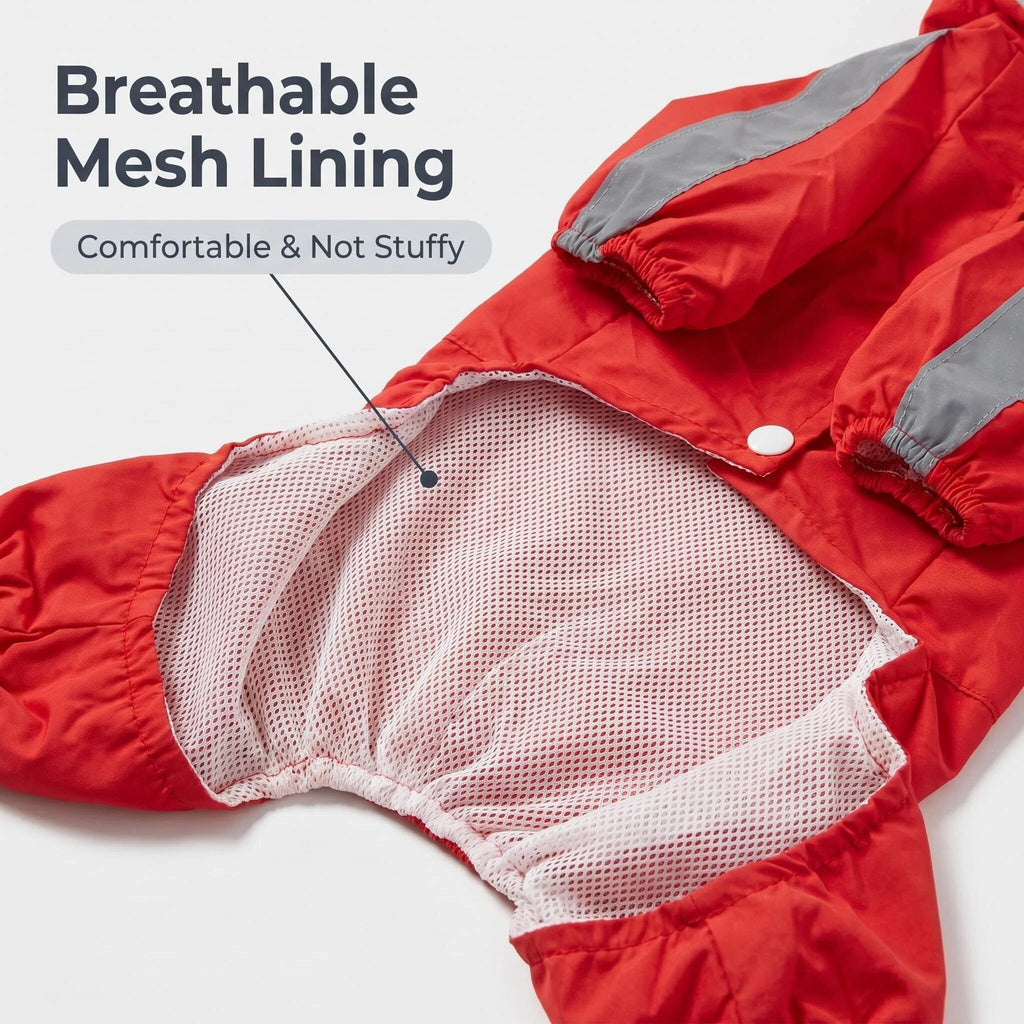 Reflective Waterproof Dog Rain Suit
