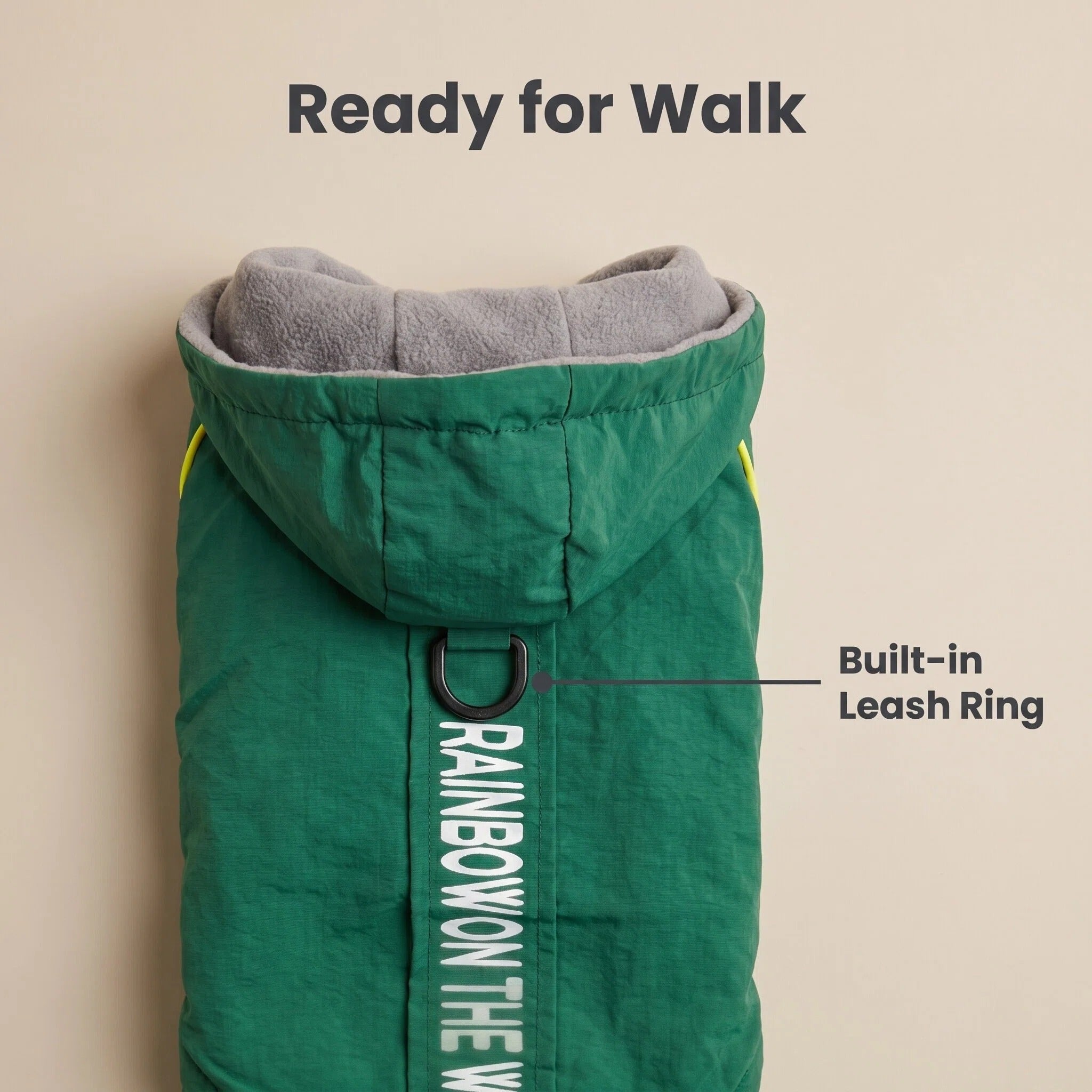 Rainbow On The Way™ Waterproof Fleece-Lined Dog Jumpsuit