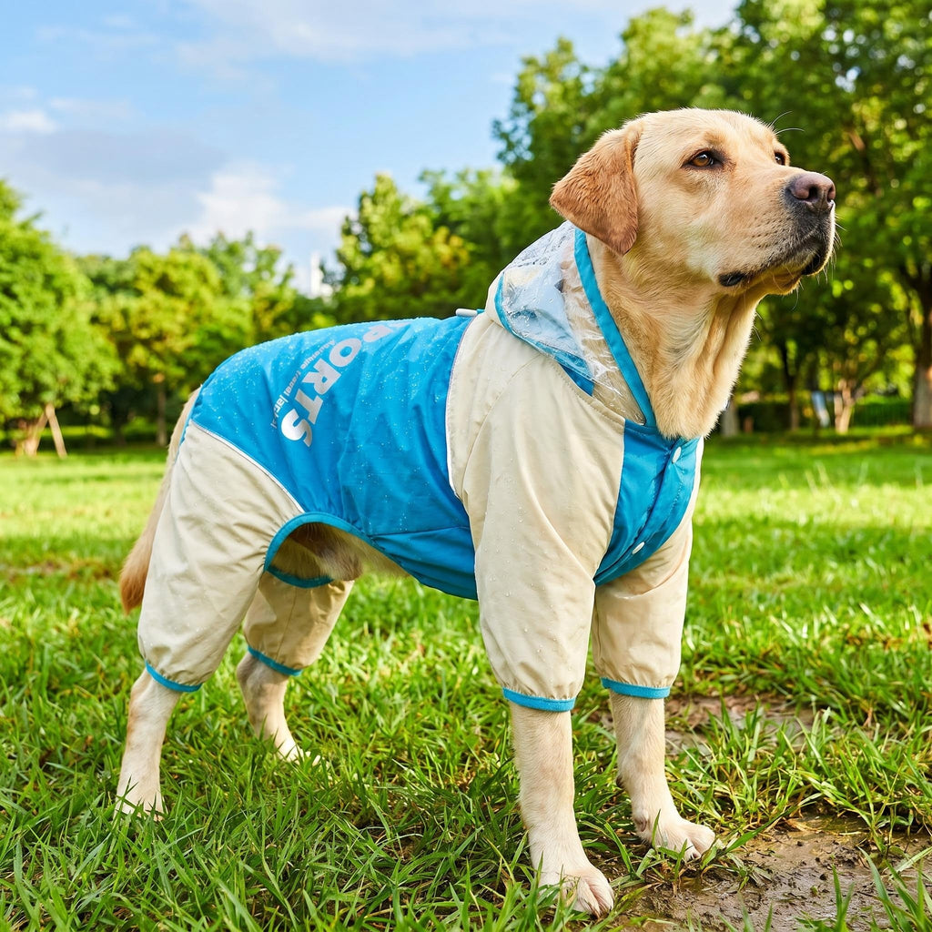 Waterproof Reflective Dog Raincoat with Hood