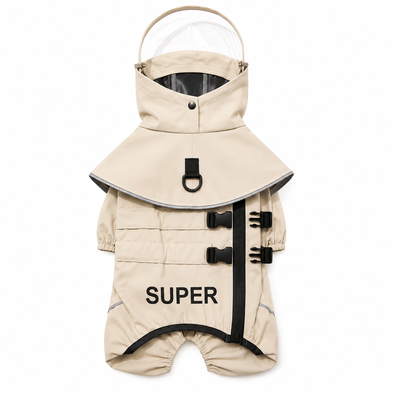 Waterproof Dog Raincoat with Detachable Hood