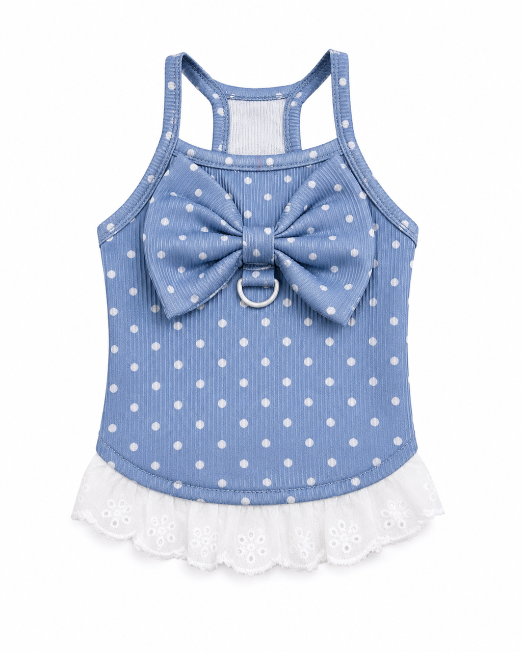 Polka Dot Bow Dog Dress