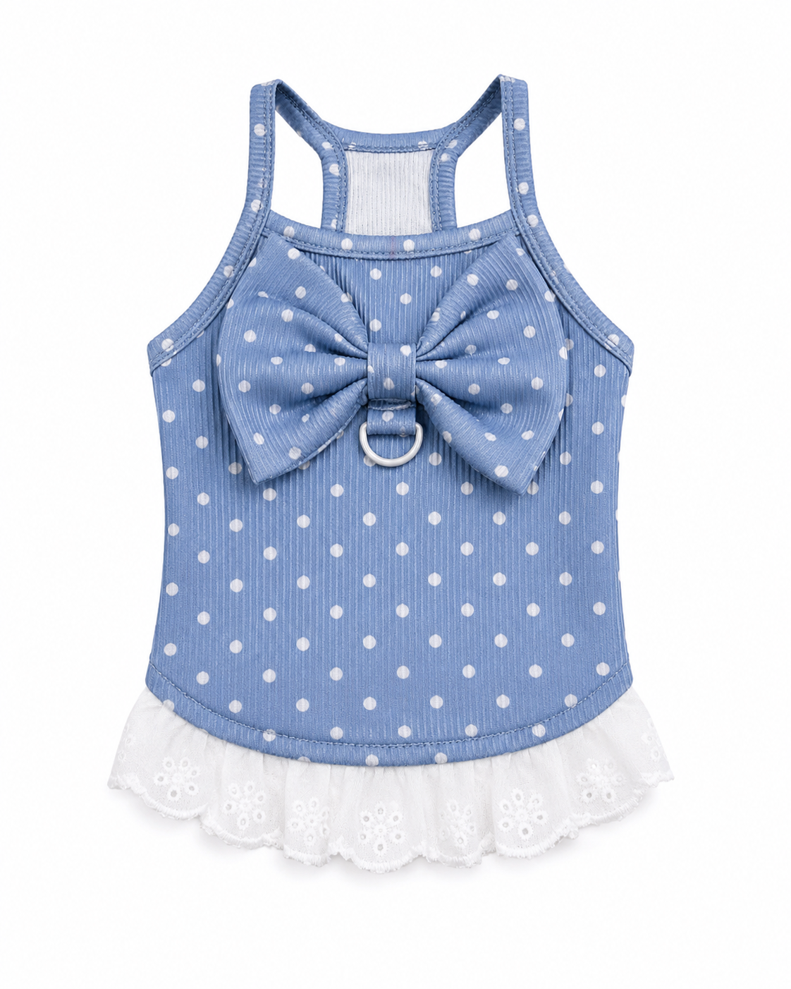 Polka Dot Bow Dog Dress