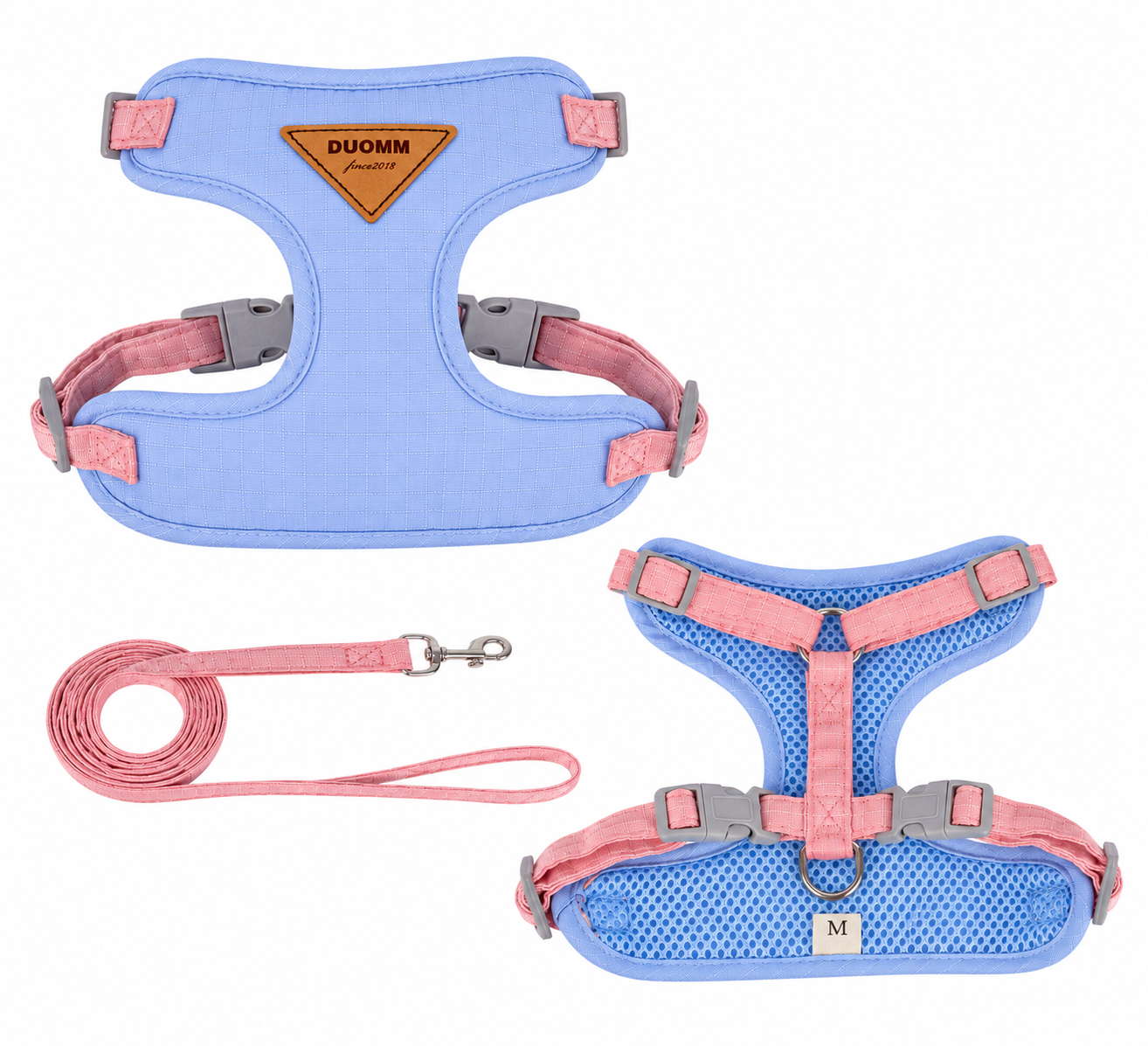 Soft Mesh Dog Harness & Leash Set