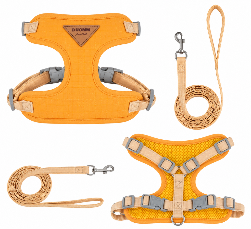 Soft Mesh Dog Harness & Leash Set