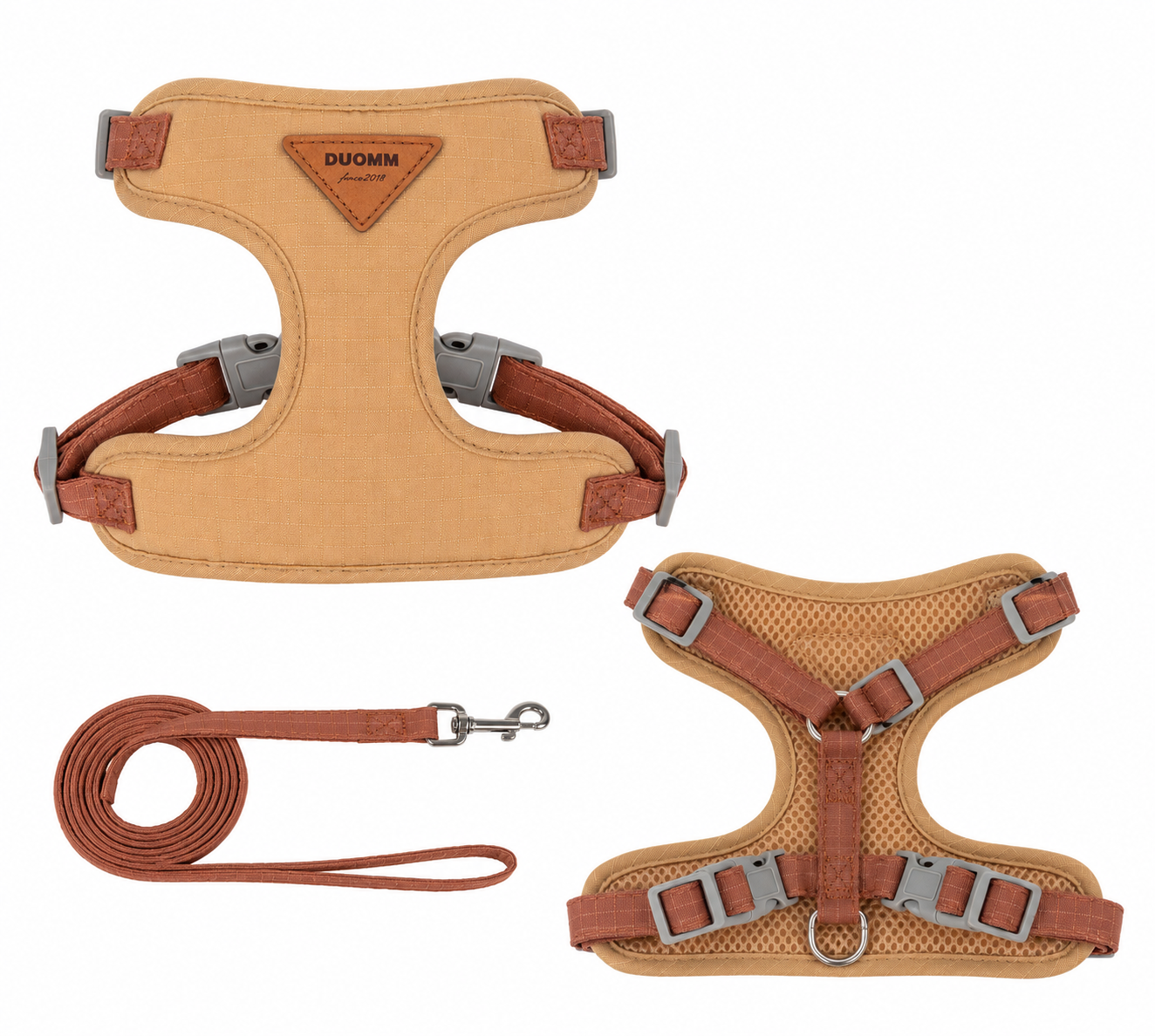 Soft Mesh Dog Harness & Leash Set