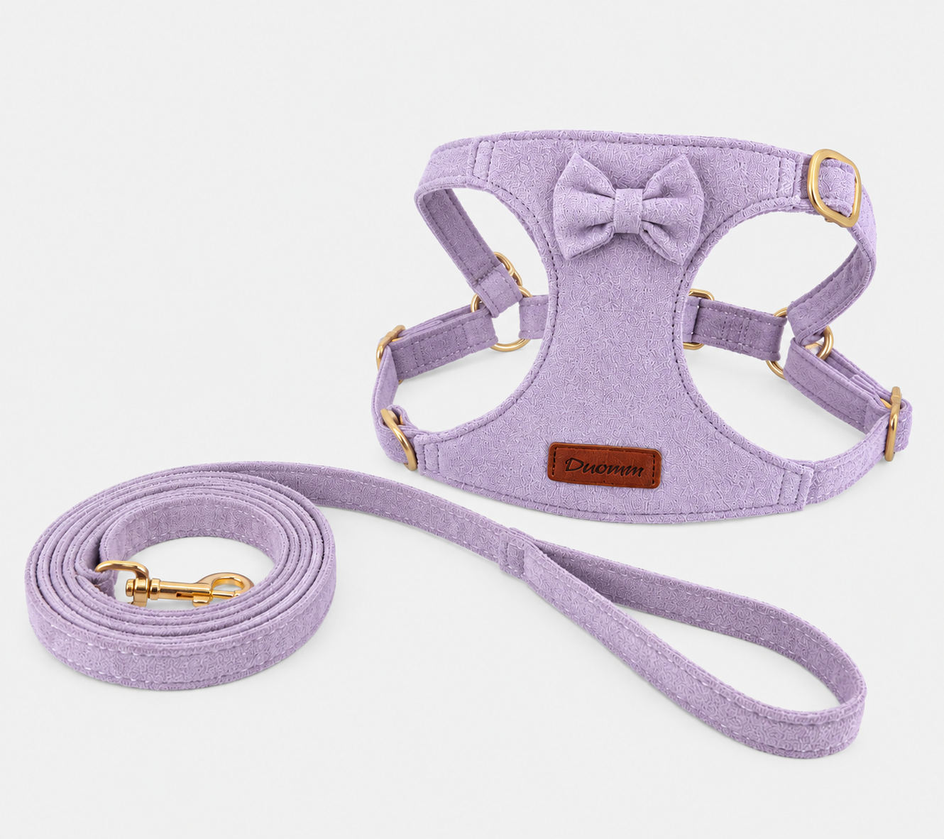 Sweet Bow Adjustable Dog Harness & Leash Set