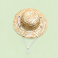 Pet Straw Sun Hat for Dogs & Cats