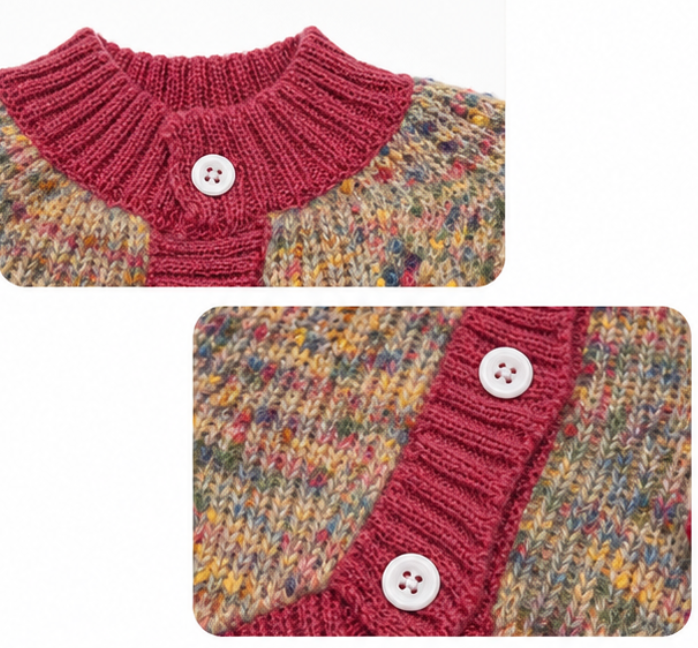 Speckled Knit Dog Cardigan